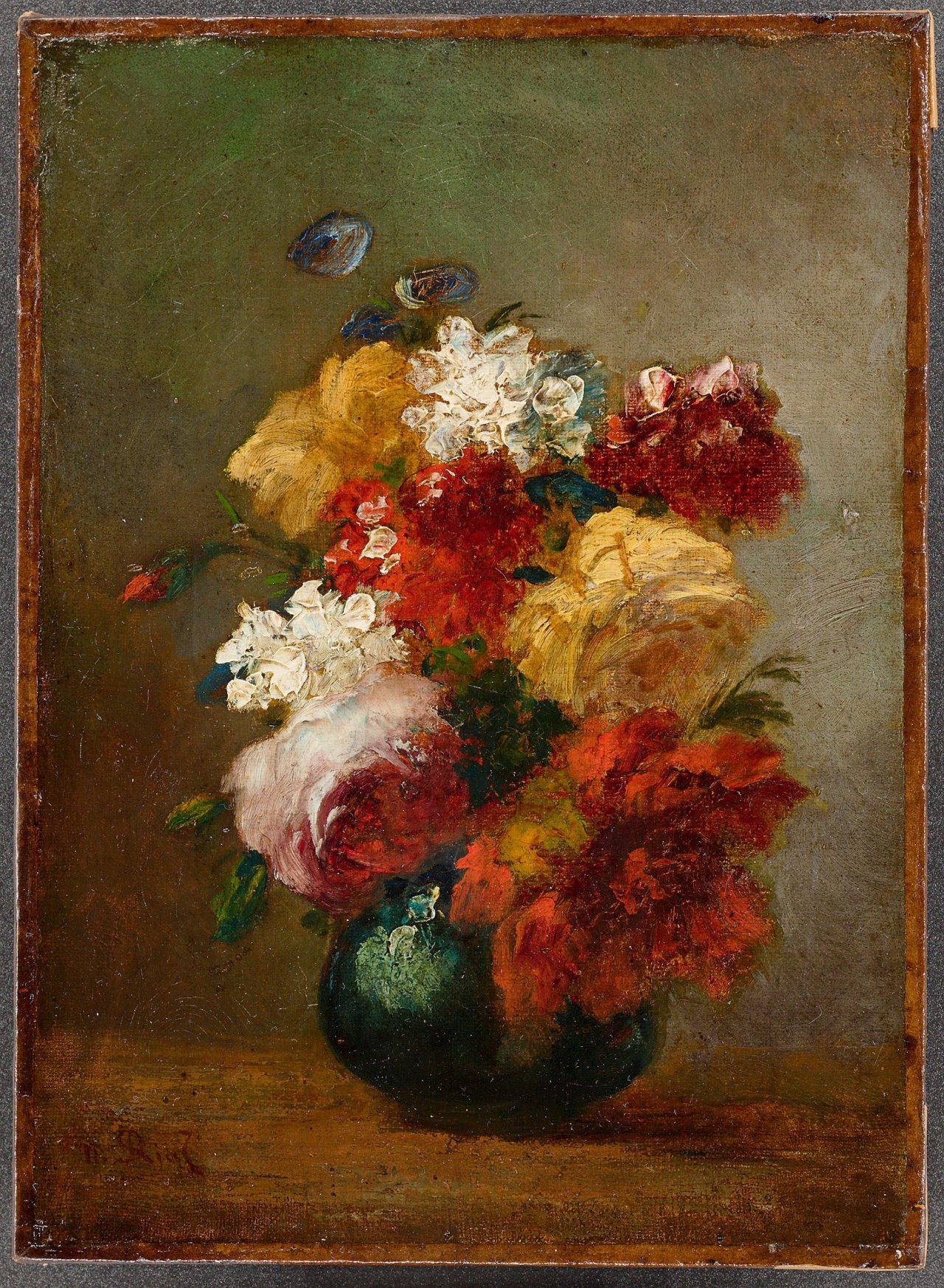 Auf diesem Bild ist das folgende Kunstwerk zu sehen: Virgilio Narcisso Diaz de la Peña. Blumenstrauß.