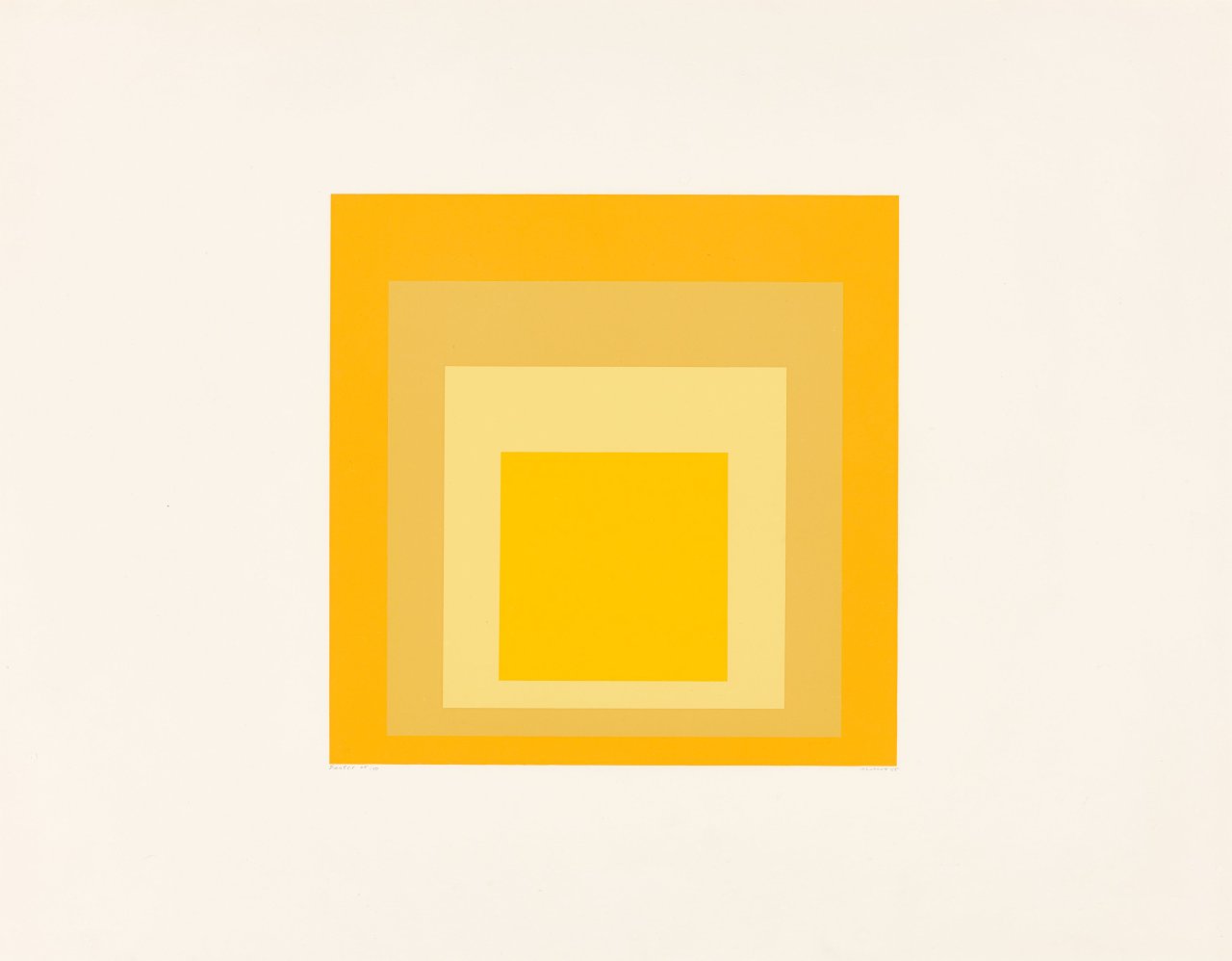 Auf diesem Bild ist das folgende Kunstwerk zu sehen: Josef Albers. „Easter“. 1965.