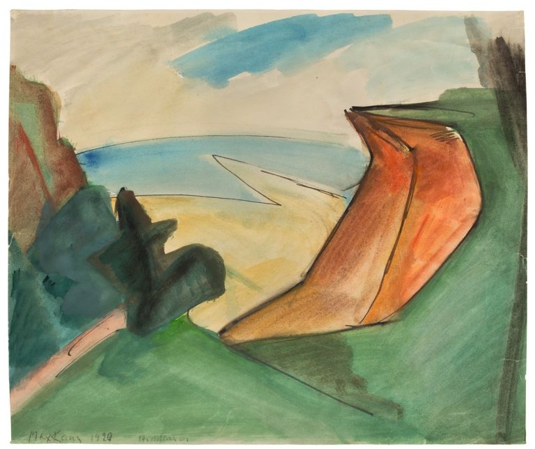 Auf diesem Bild ist das folgende Kunstwerk zu sehen: Max Kaus. „Hiddensee“. 1920.