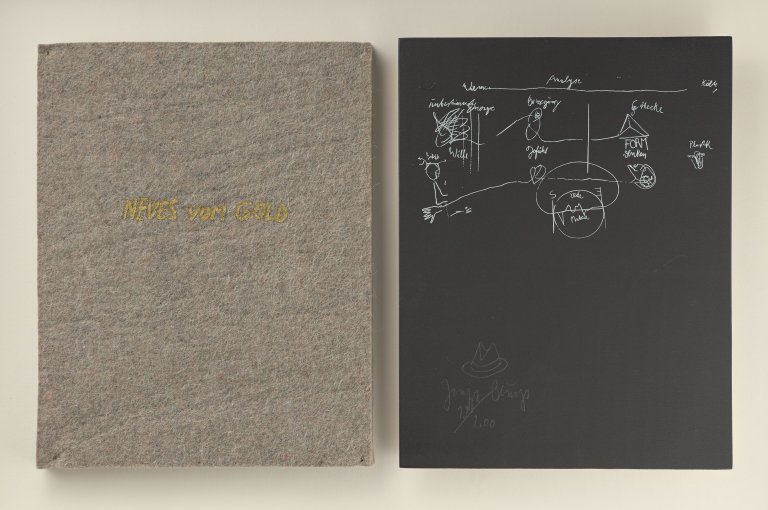 Auf diesem Bild ist das folgende Kunstwerk zu sehen: Joseph Beuys. „Neues vom Gold“. 1985.