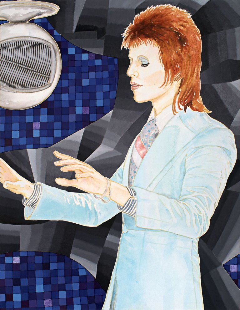 Auf diesem Bild ist das folgende Kunstwerk zu sehen: Maike Abetz (* 1970) und Oliver Drescher (* 1969). „The Rise and Fall of Ziggy Stardust“. 2000.