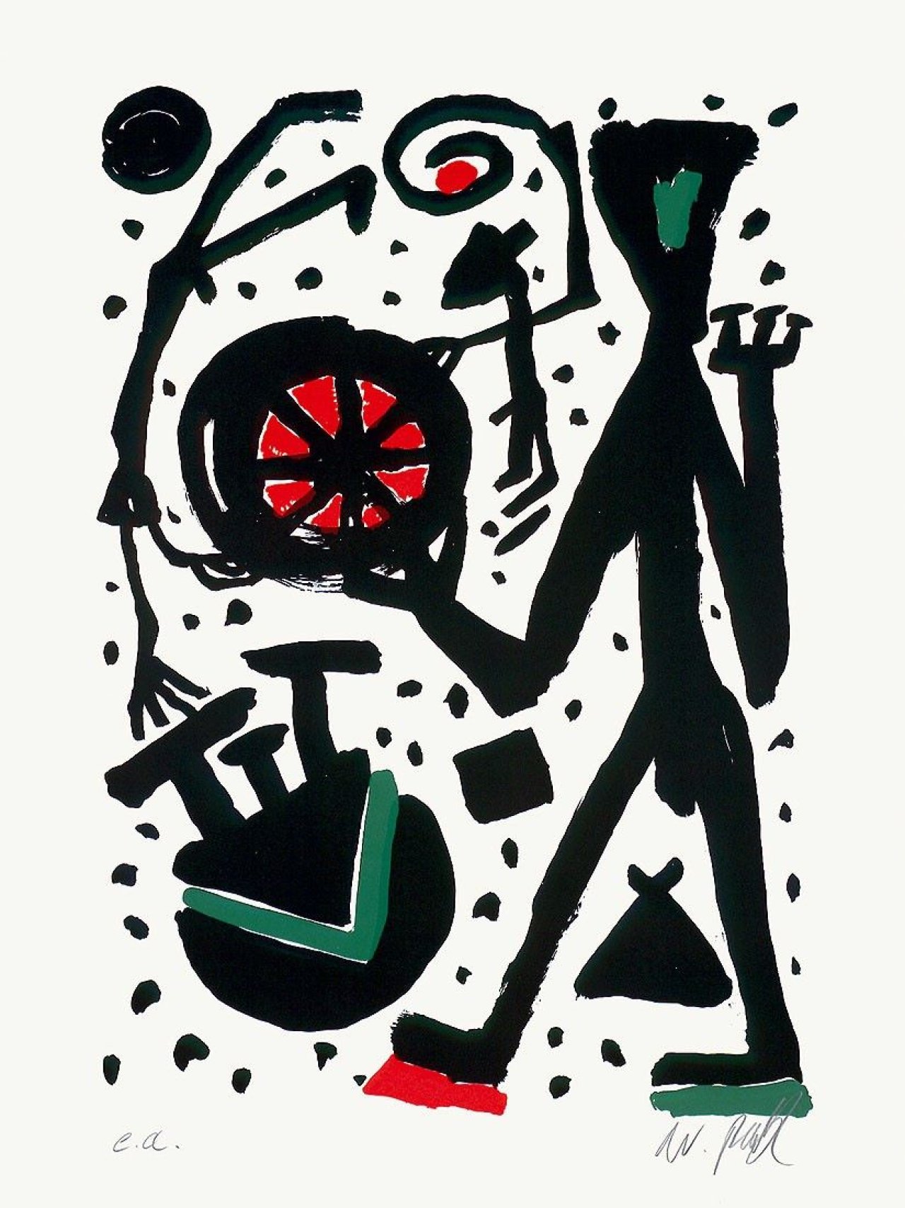 This picture shows the following artwork: A.R. Penck. Ohne Titel. 1998.