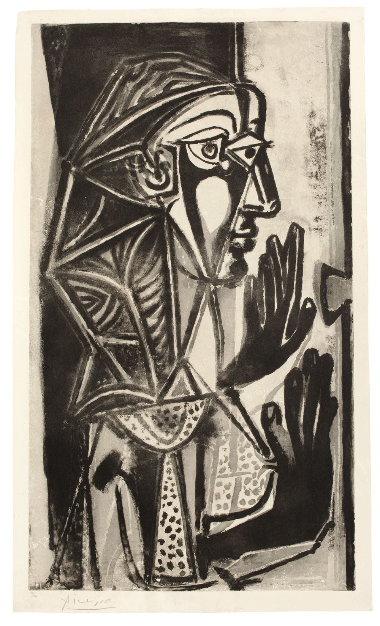 This picture shows the following artwork: Pablo Picasso. „La Femme à la Fenêtre“. 1952.
