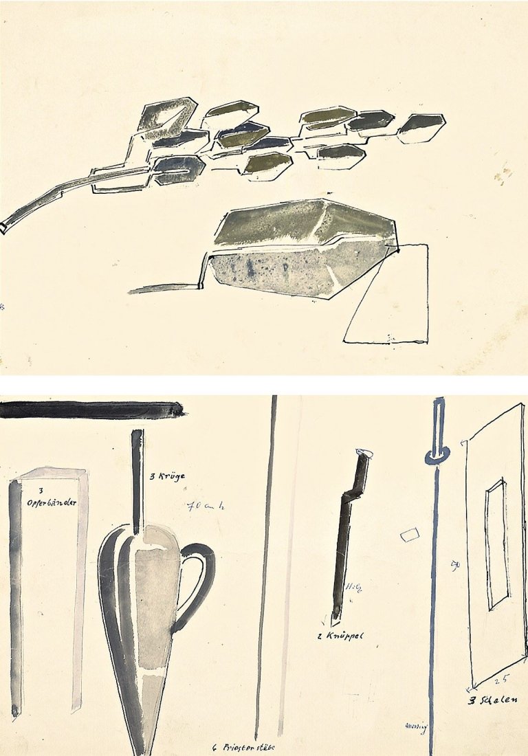 Auf diesem Bild ist das folgende Kunstwerk zu sehen: Fritz Wotruba. Zu: Sophokles – König Ödipus. 1959/60.