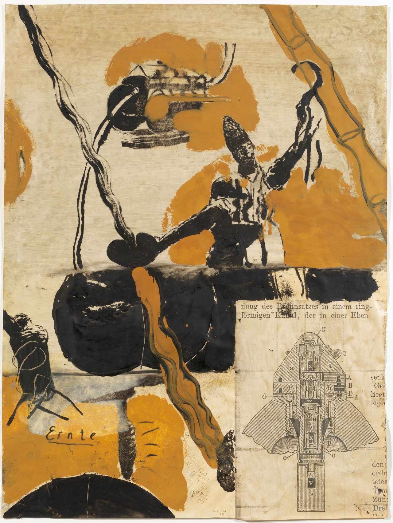 Auf diesem Bild ist das folgende Kunstwerk zu sehen: Neo Rauch. „Ernte“. 1993.