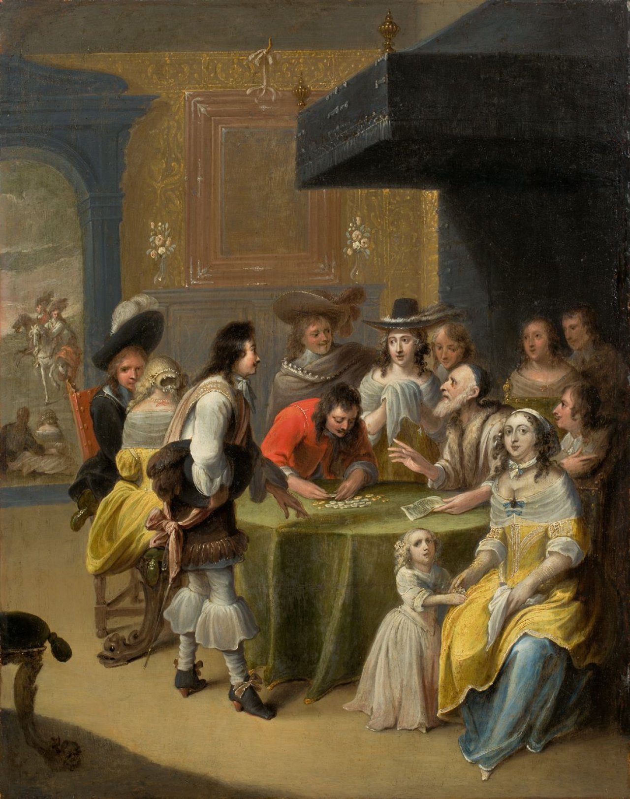 Catalog image of Geldwechsler mit eleganter Gesellschaft. Nach 1649