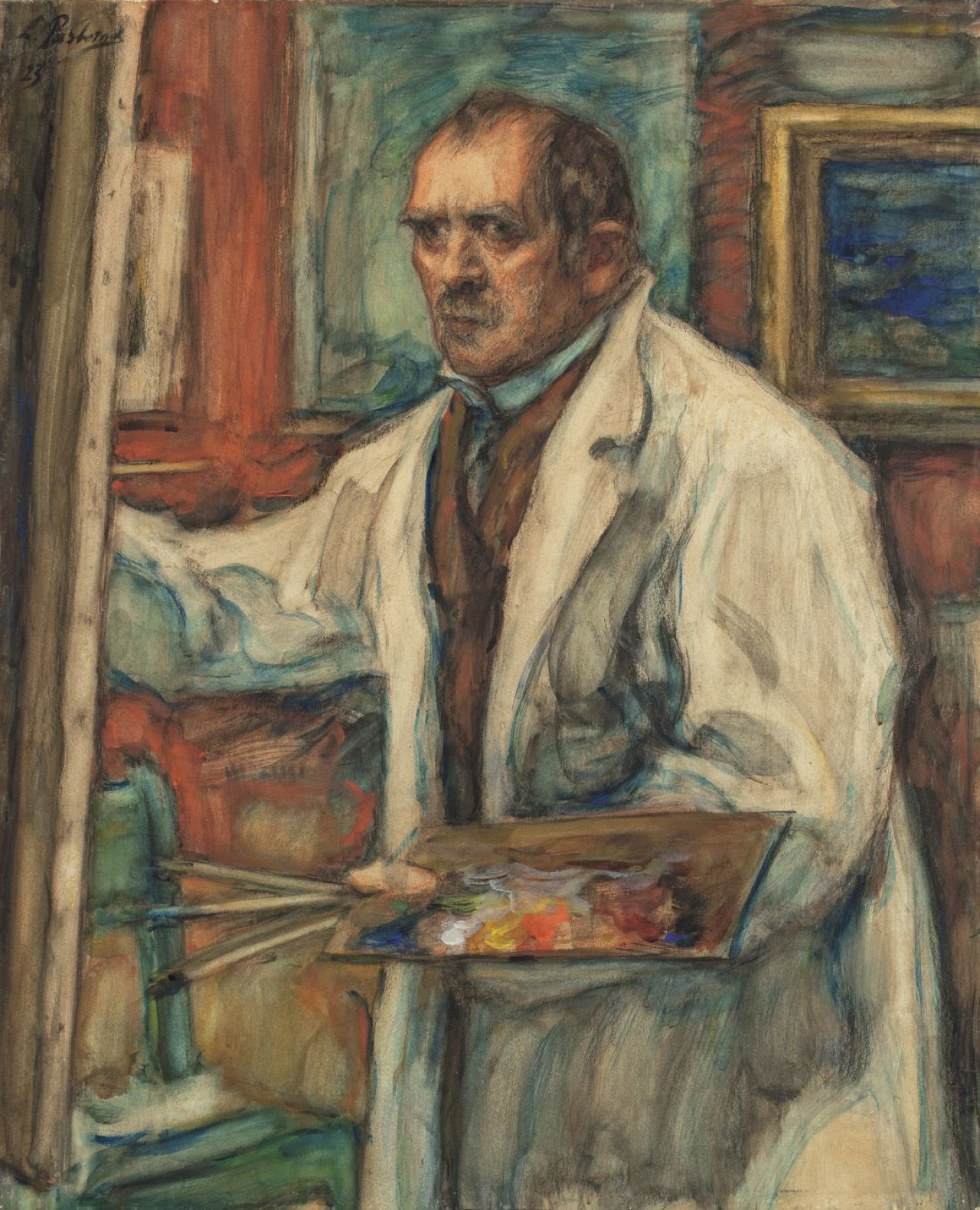 Catalog image of Lovis Corinth an der Staffelei. 1923