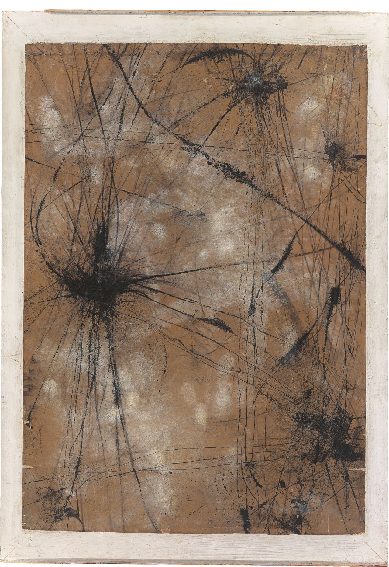 Auf diesem Bild ist das folgende Kunstwerk zu sehen: Carl Buchheister. „Komposition Wart“. 1959.