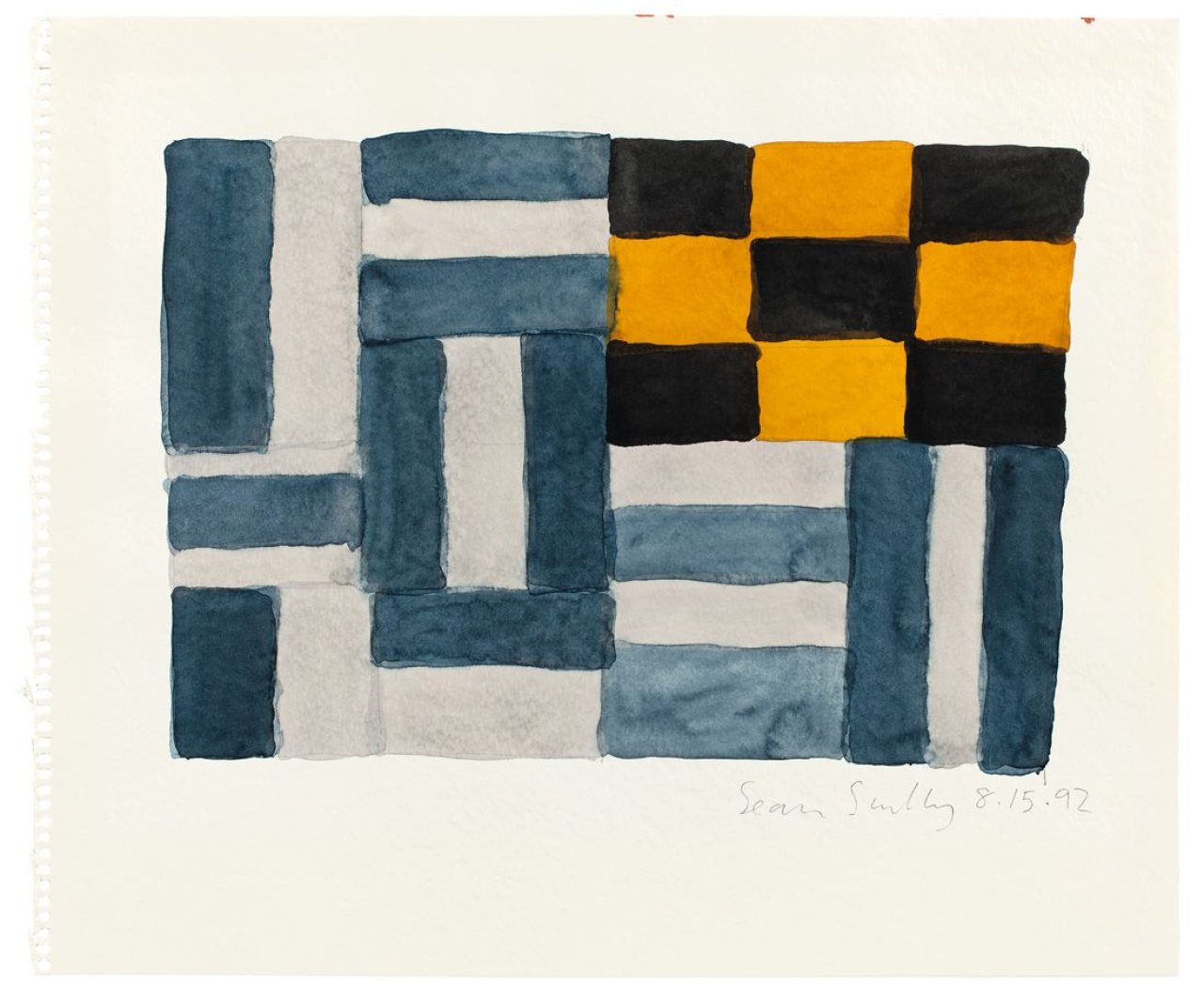Auf diesem Bild ist das folgende Kunstwerk zu sehen: Sean Scully. „8.15.92“. 1992.