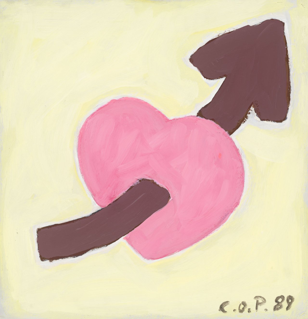 Auf diesem Bild ist das folgende Kunstwerk zu sehen: C.O. Paeffgen. „l'amour“. 1988.