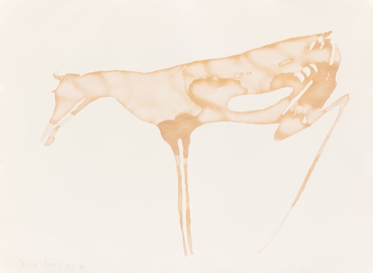 Auf diesem Bild ist das folgende Kunstwerk zu sehen: Joseph Beuys. „Hirschkuh“. 1979.
