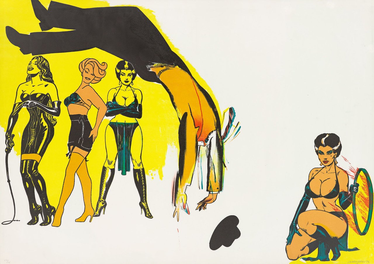 Auf diesem Bild ist das folgende Kunstwerk zu sehen: Allen Jones. „Icarus“. 1968.
