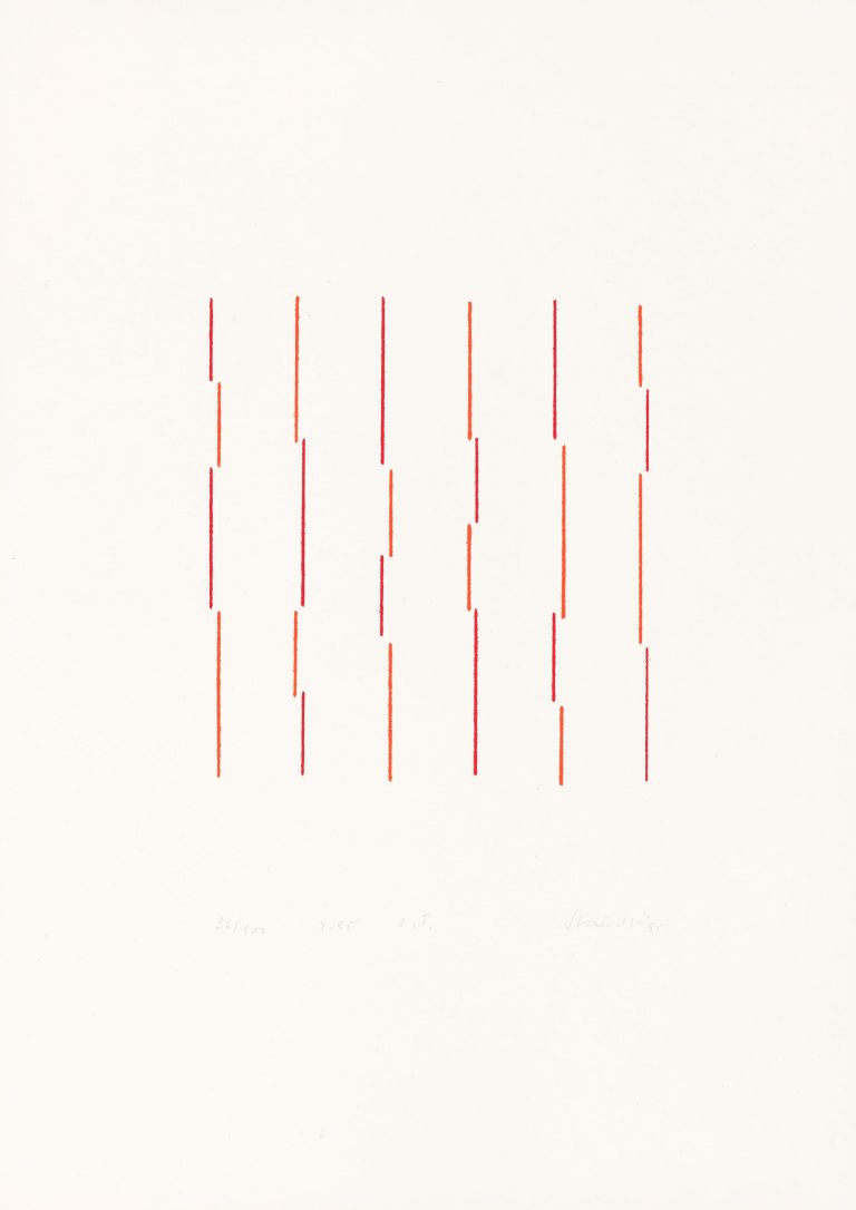 Auf diesem Bild ist das folgende Kunstwerk zu sehen: Klaus Staudt. Ohne Titel. 1995 / 1982.