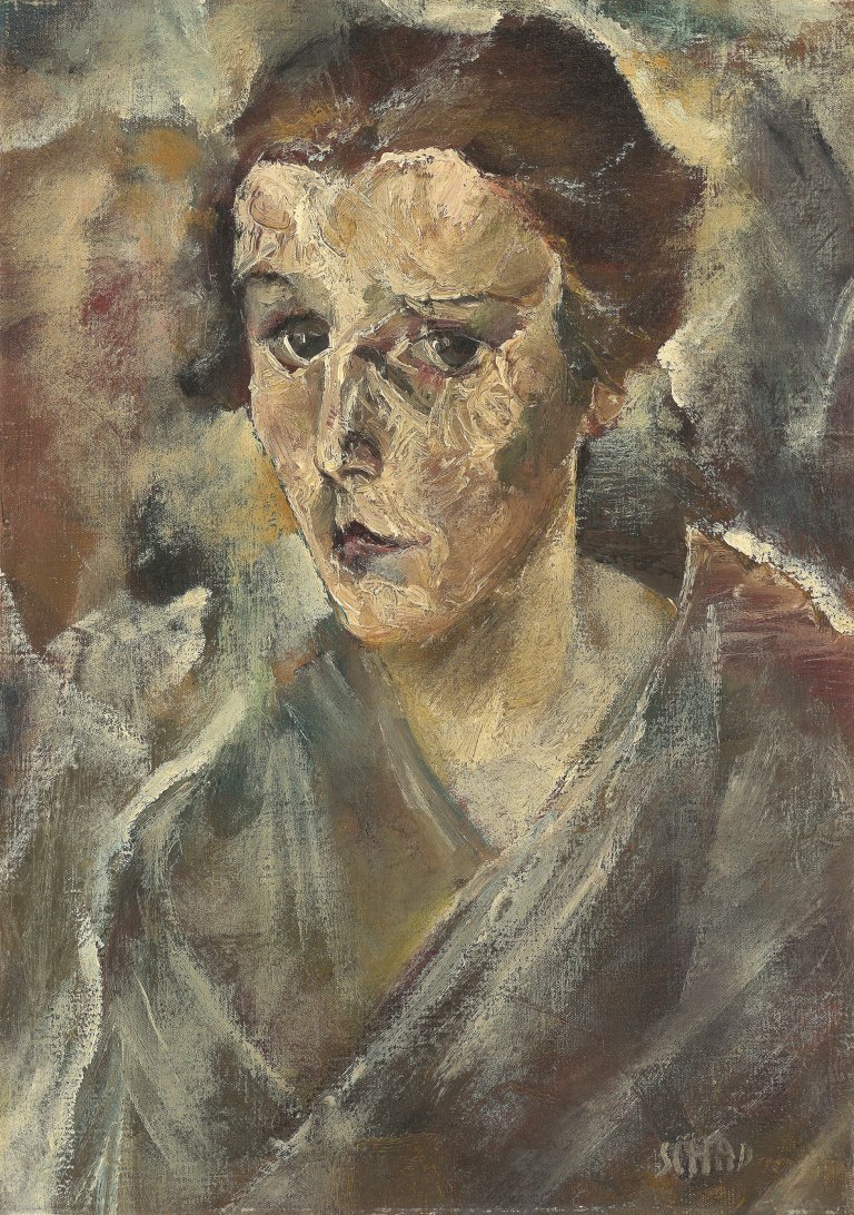 Auf diesem Bild ist das folgende Kunstwerk zu sehen: Christian Schad. „Marthe“. 1919.