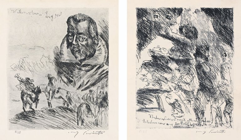 This picture shows the following artwork: Lovis Corinth. „Friedrich Schiller: Wallensteins Lager“. 1922.