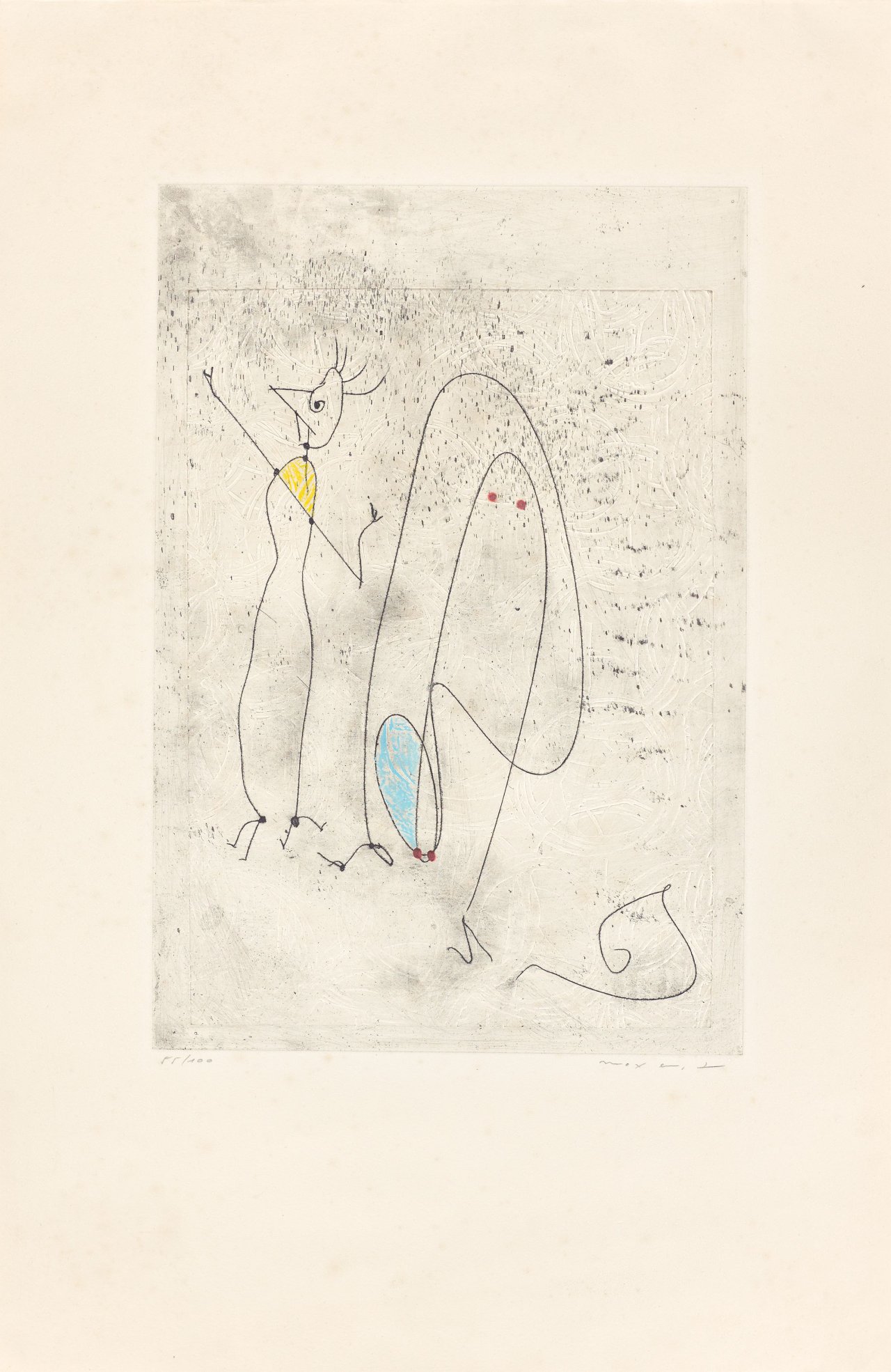 This picture shows the following artwork: Max Ernst. „Les noces interrompues“. 1971.