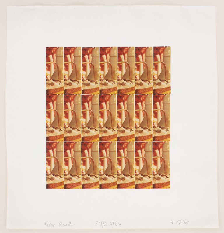 Auf diesem Bild ist das folgende Kunstwerk zu sehen: Peter Roehr. Ohne Titel (FO-12). 1964.
