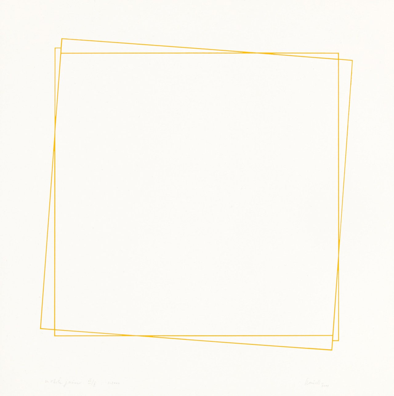 Auf diesem Bild ist das folgende Kunstwerk zu sehen: Klaus Staudt. „mobile jaune“. 2000.