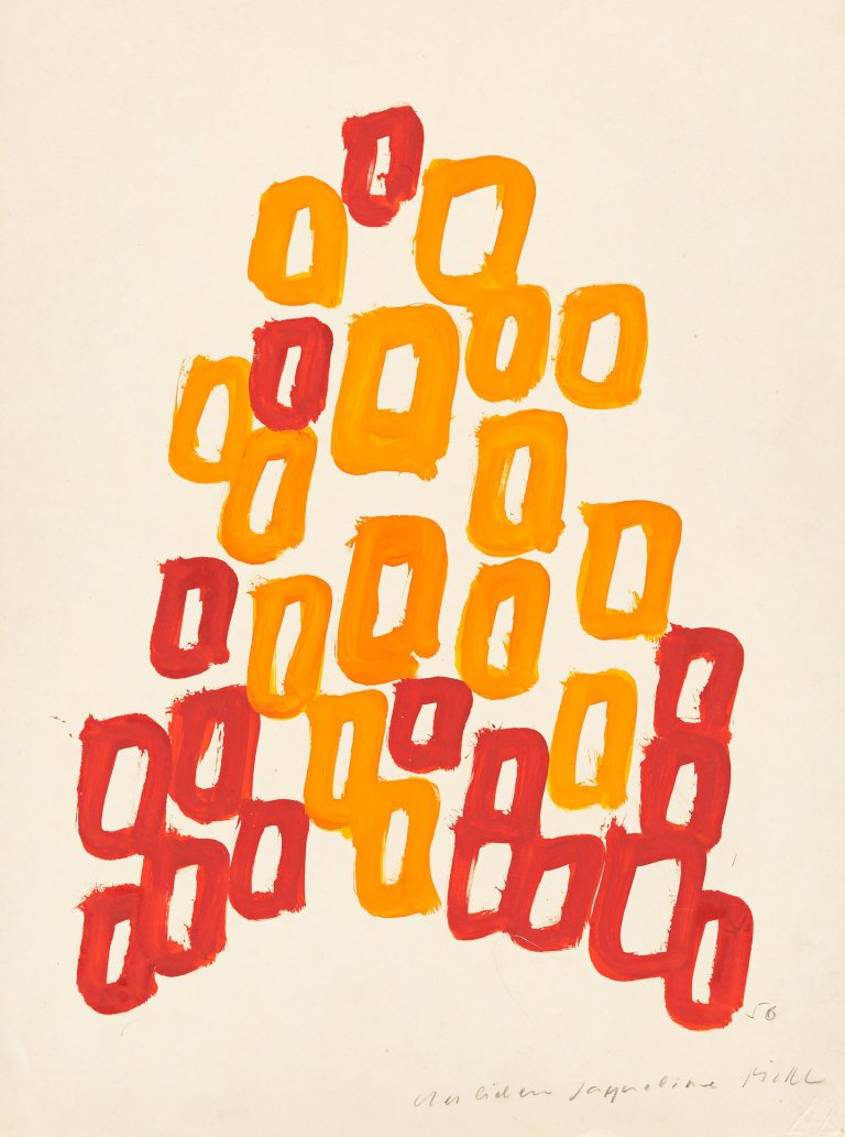 Auf diesem Bild ist das folgende Kunstwerk zu sehen: Josef Mikl. Ohne Titel. 1956.