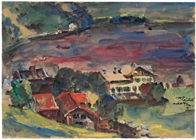 This picture shows the following artwork: Lovis Corinth. Urfeld am Walchensee. 1921.
