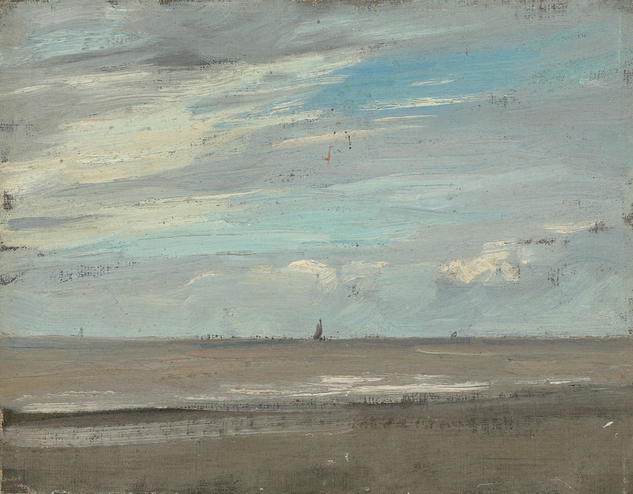 Auf diesem Bild ist das folgende Kunstwerk zu sehen: Adolphe Felix Cals. An der Küste. 1870er Jahre.