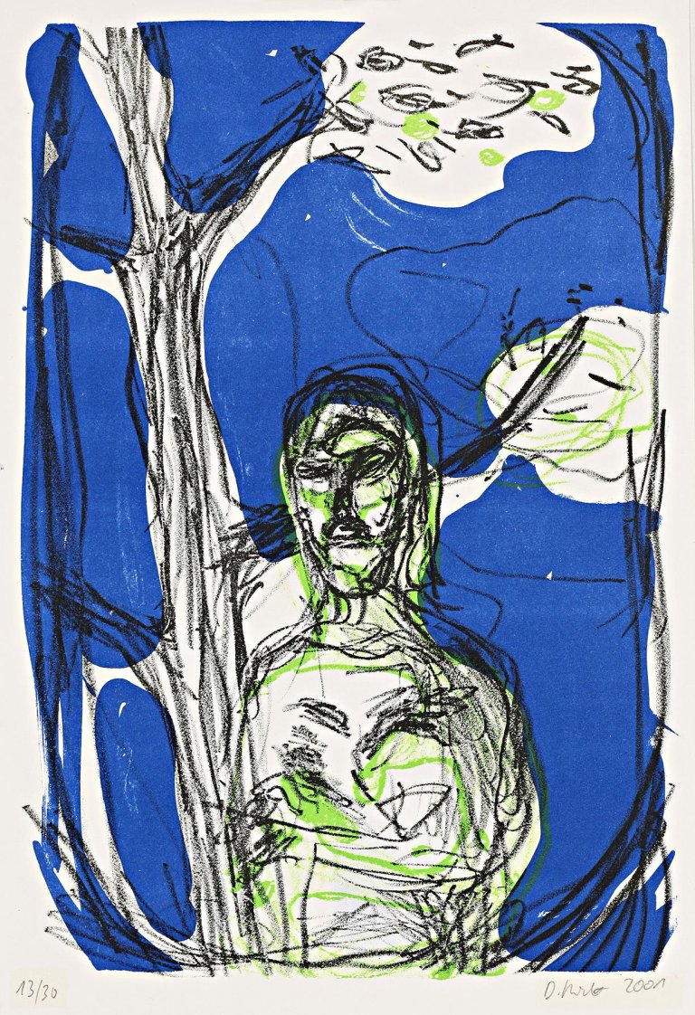 Auf diesem Bild ist das folgende Kunstwerk zu sehen: Daniel Richter. Ohne Titel. 2001.