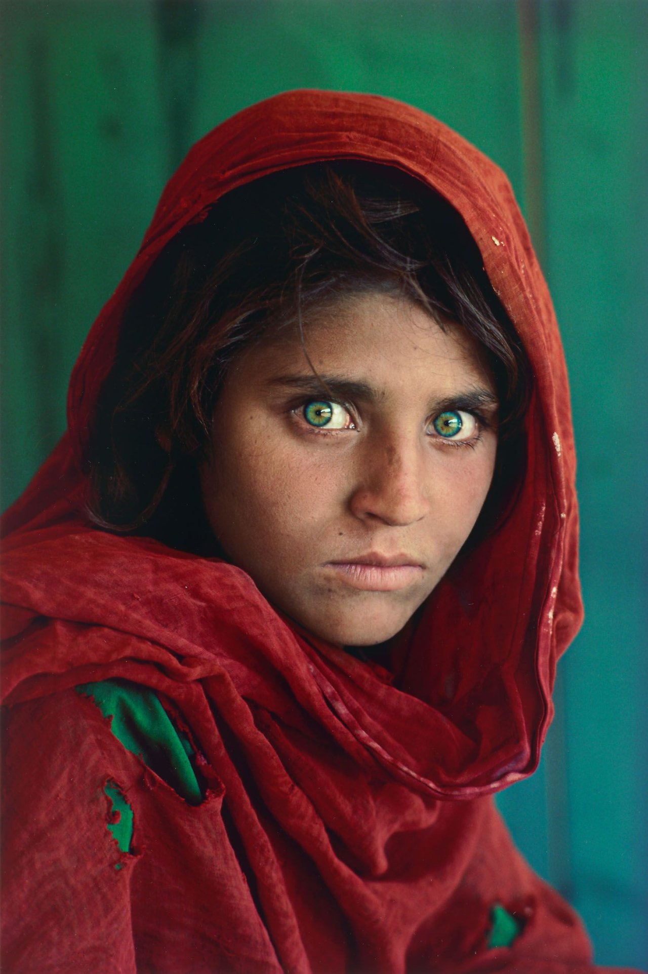 Auf diesem Bild ist das folgende Kunstwerk zu sehen: Steve McCurry. Afghan Girl, Peshawar, Pakistan. 1984.