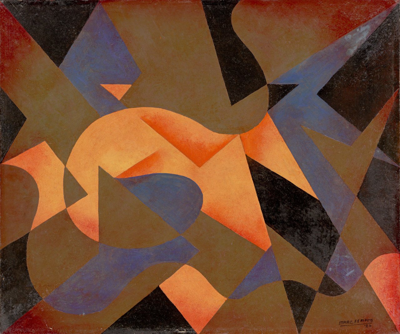 Auf diesem Bild ist das folgende Kunstwerk zu sehen: Marc Eemans. Komposition. 1924.