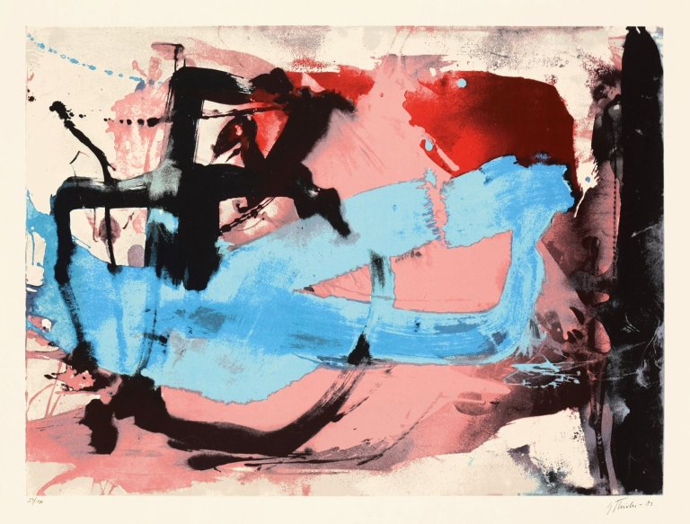 Auf diesem Bild ist das folgende Kunstwerk zu sehen: Fred Thieler. Ohne Titel. 1981.