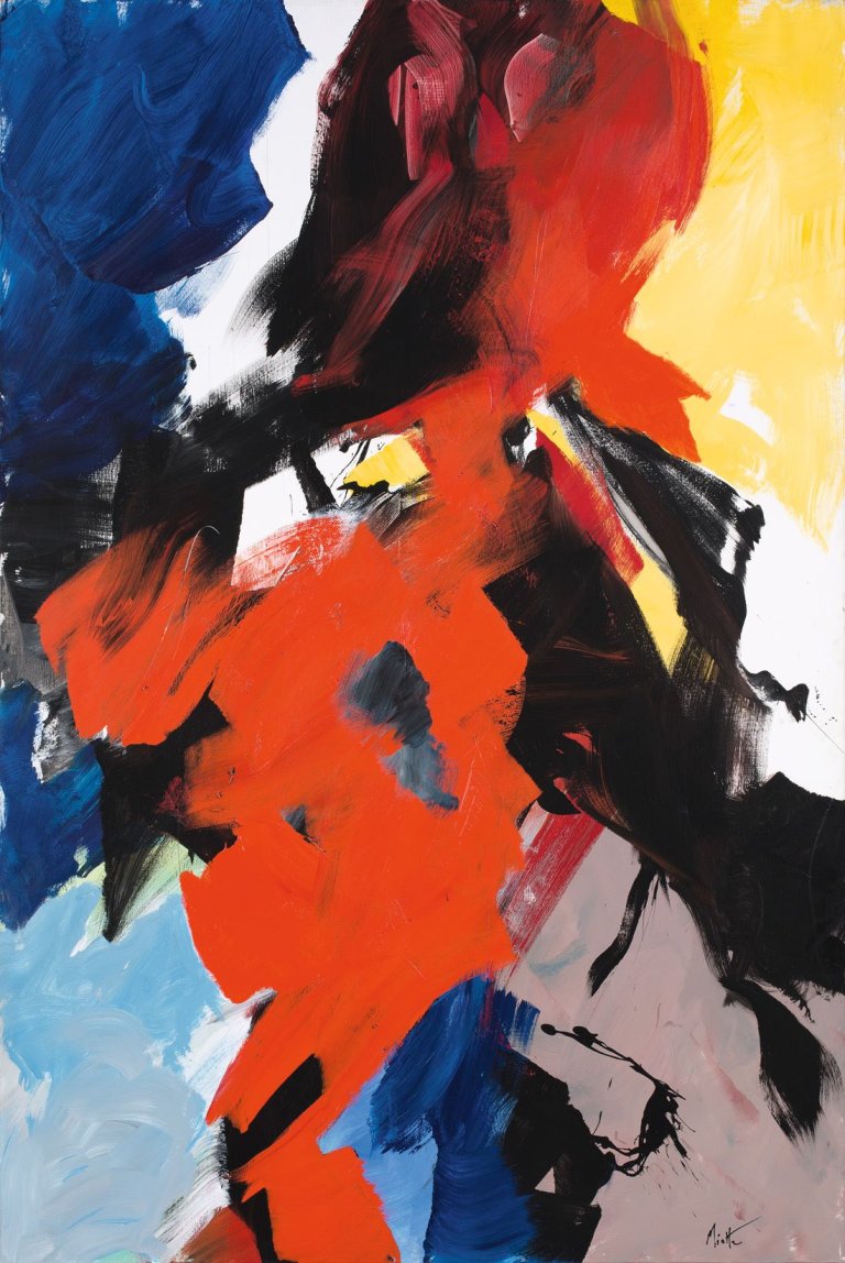 Auf diesem Bild ist das folgende Kunstwerk zu sehen: Jean Miotte. Ohne Titel. Um 1990.