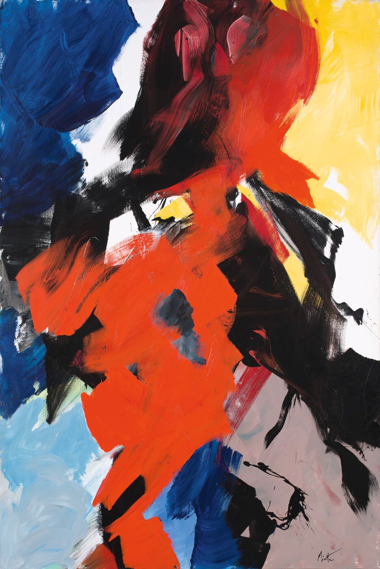 Auf diesem Bild ist das folgende Kunstwerk zu sehen: Jean Miotte. Ohne Titel. Um 1990.