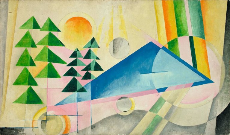 Auf diesem Bild ist das folgende Kunstwerk zu sehen: Thilo Maatsch. Landschaft. 1931.