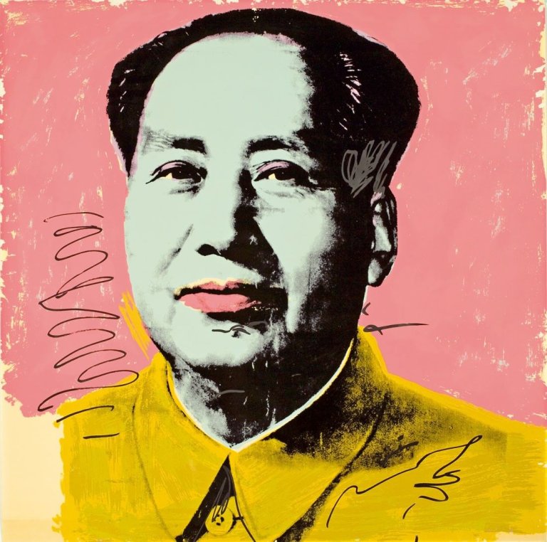This picture shows the following artwork: Andy Warhol. „Mao“. 1972.
