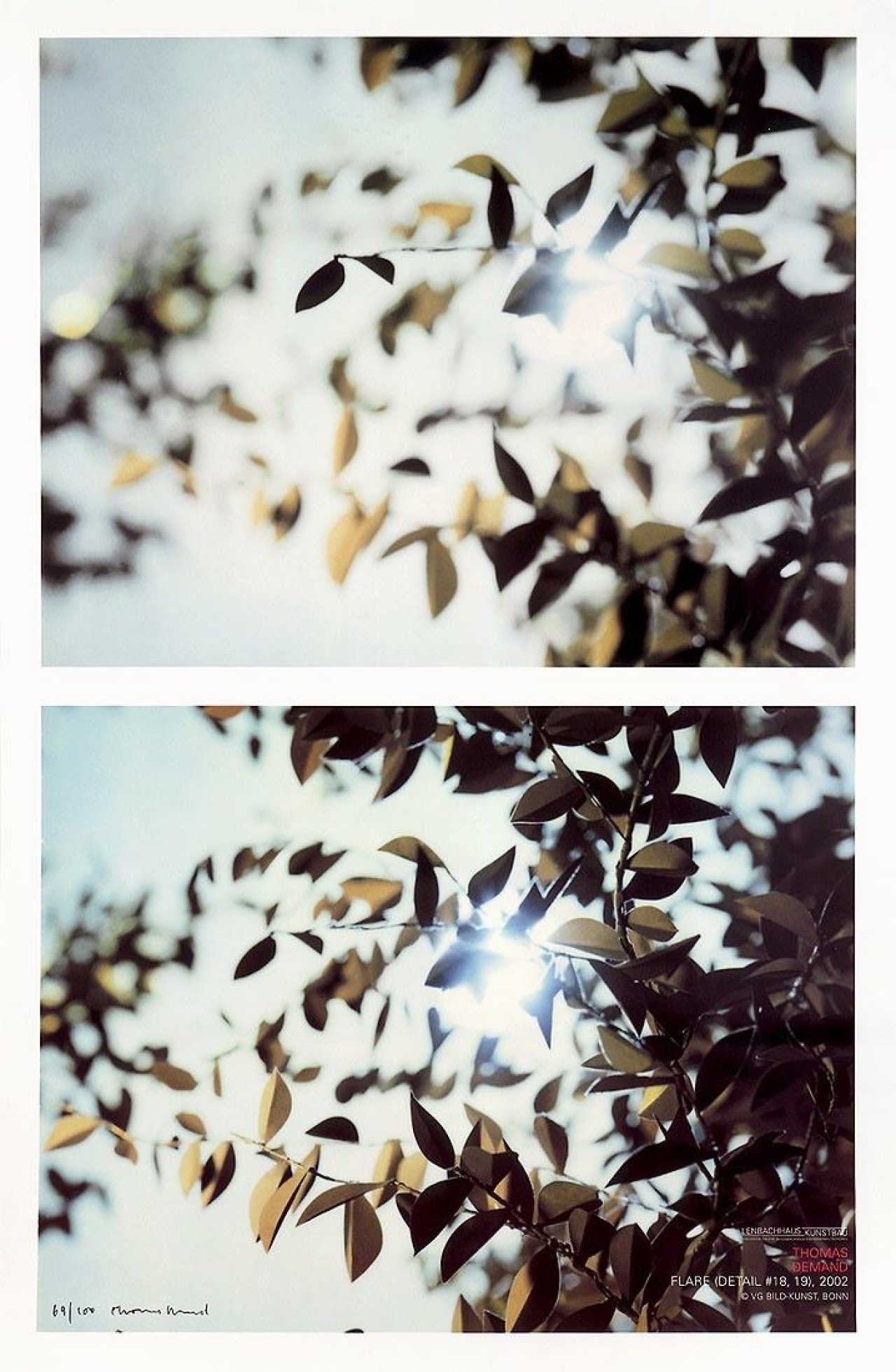 Auf diesem Bild ist das folgende Kunstwerk zu sehen: Thomas Demand. „Flare (Detail # 18,19)“. 2002.