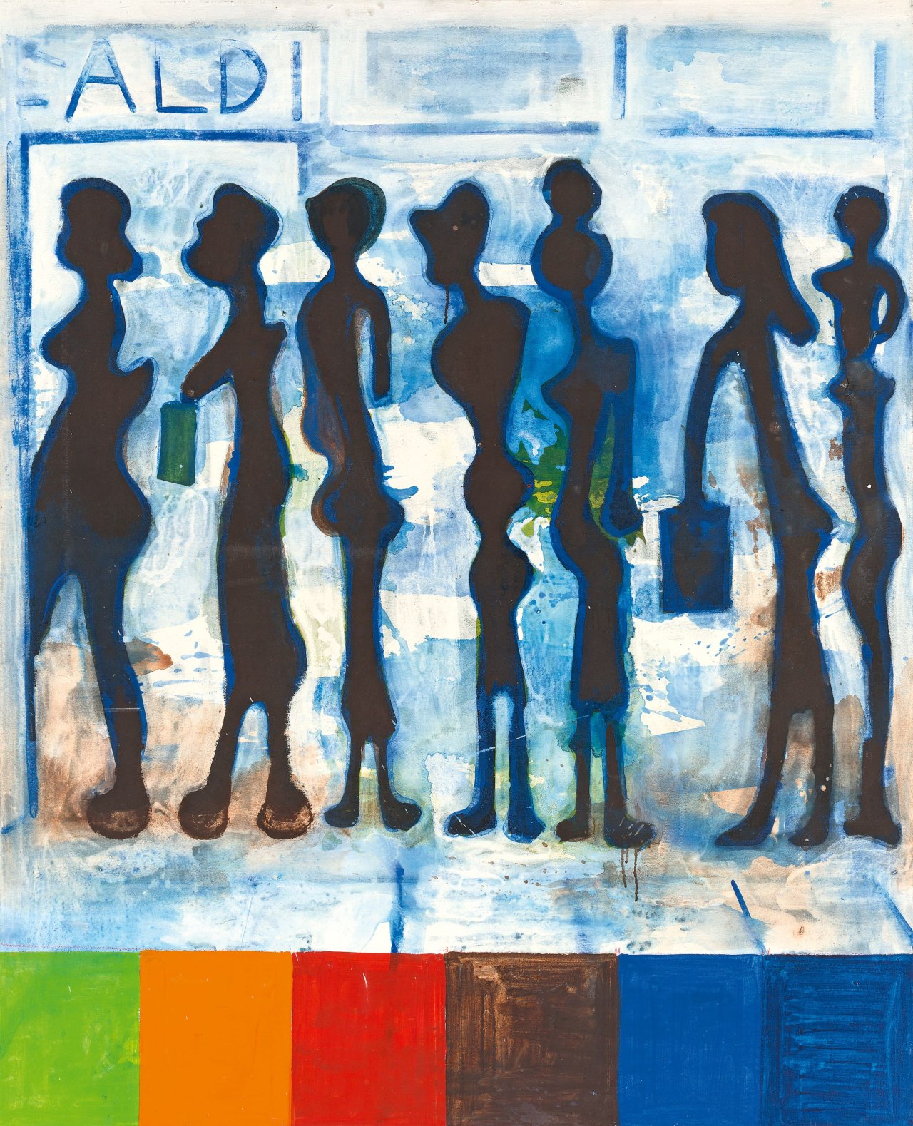 Auf diesem Bild ist das folgende Kunstwerk zu sehen: Helmut Middendorf. „ALDI“. 1992.