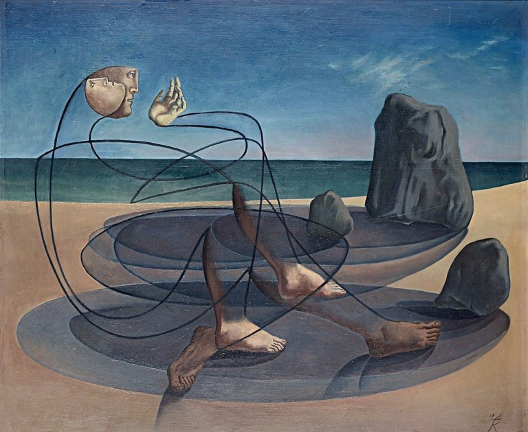 Auf diesem Bild ist das folgende Kunstwerk zu sehen: Fritz Köthe. „Odysseus und Kalypso“. 1951.
