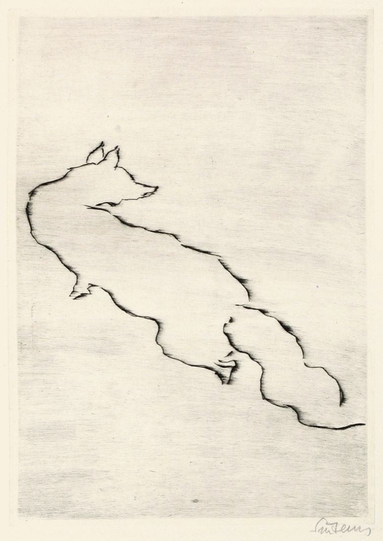 Auf diesem Bild ist das folgende Kunstwerk zu sehen:  Mappenwerk. „Prolog I“. 1947.