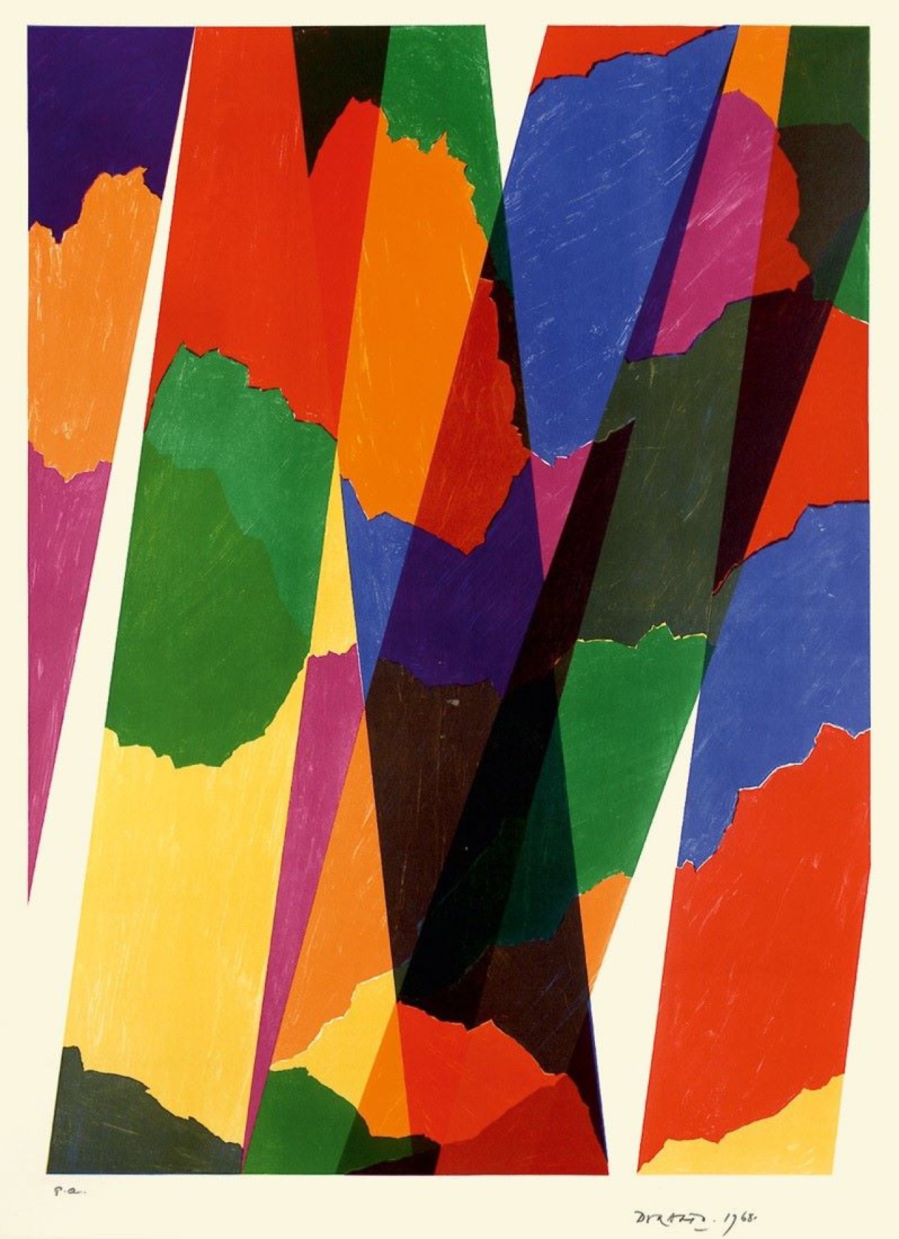 Auf diesem Bild ist das folgende Kunstwerk zu sehen: Piero Dorazio. Ohne Titel. 1968.