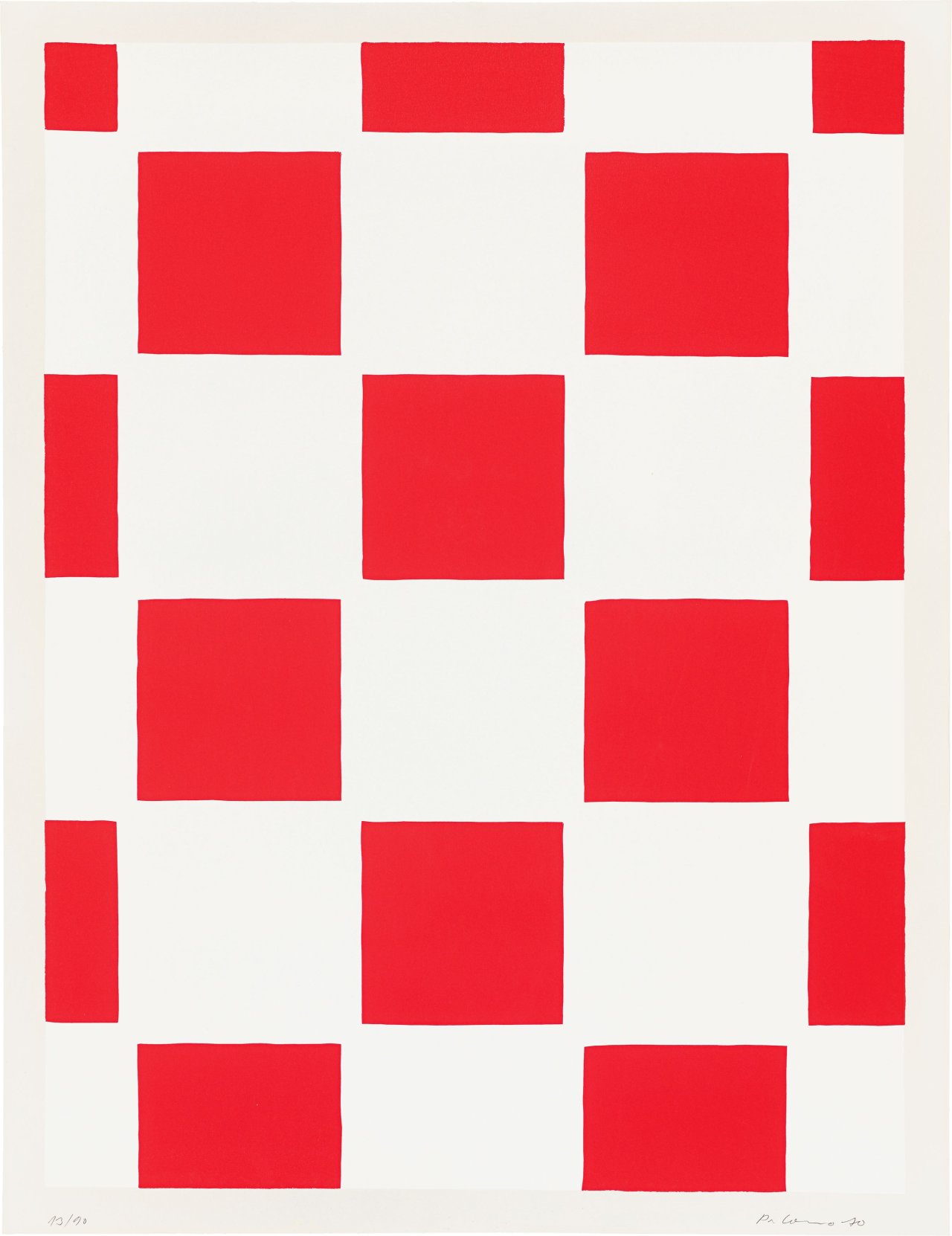 This picture shows the following artwork: Blinky Palermo. ”Flipper”. 1970.