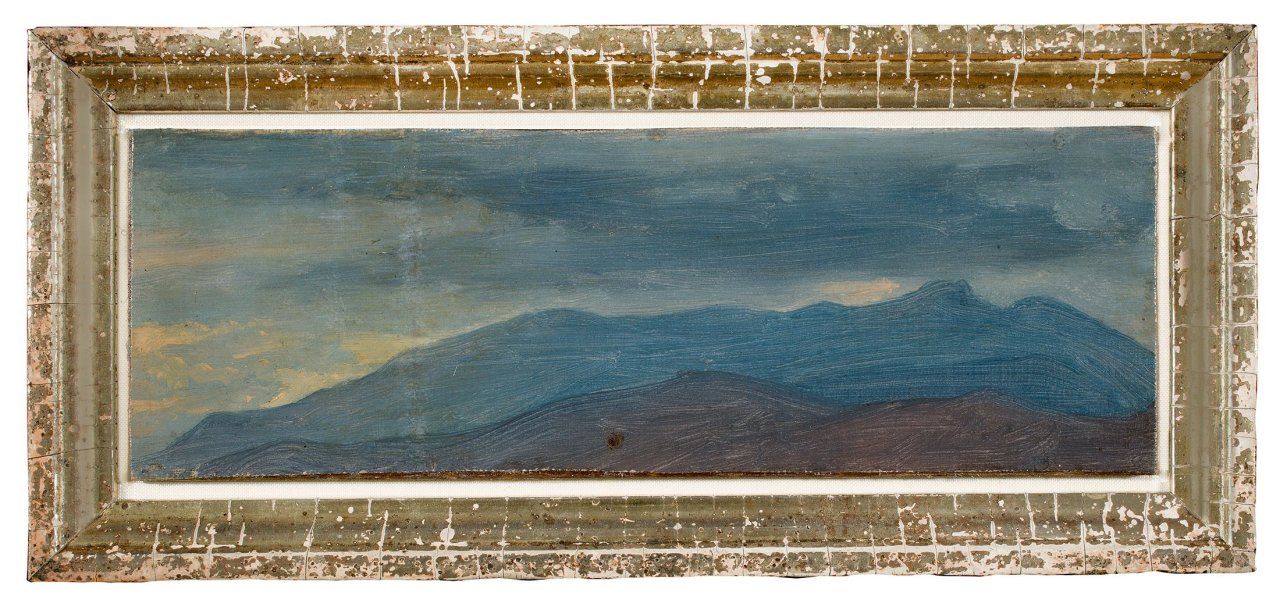 Auf diesem Bild ist das folgende Kunstwerk zu sehen: Carl Robert Kummer. „Wolkenstudie aus dem Erzgebirge“. Um 1860.