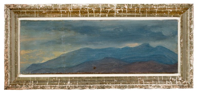 Auf diesem Bild ist das folgende Kunstwerk zu sehen: Carl Robert Kummer. „Wolkenstudie aus dem Erzgebirge“. Um 1860.
