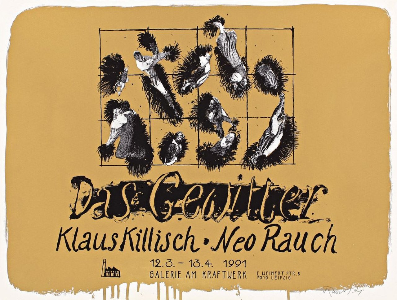 Auf diesem Bild ist das folgende Kunstwerk zu sehen: Neo Rauch. „Das Gewitter“. 1991.