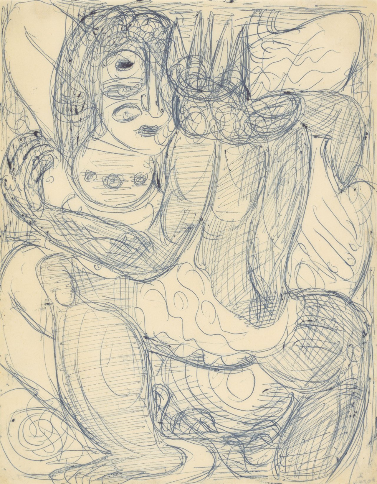 This picture shows the following artwork: Emil Nolde. ”Junger Mann aus Papua-Neuguinea”. 1914.