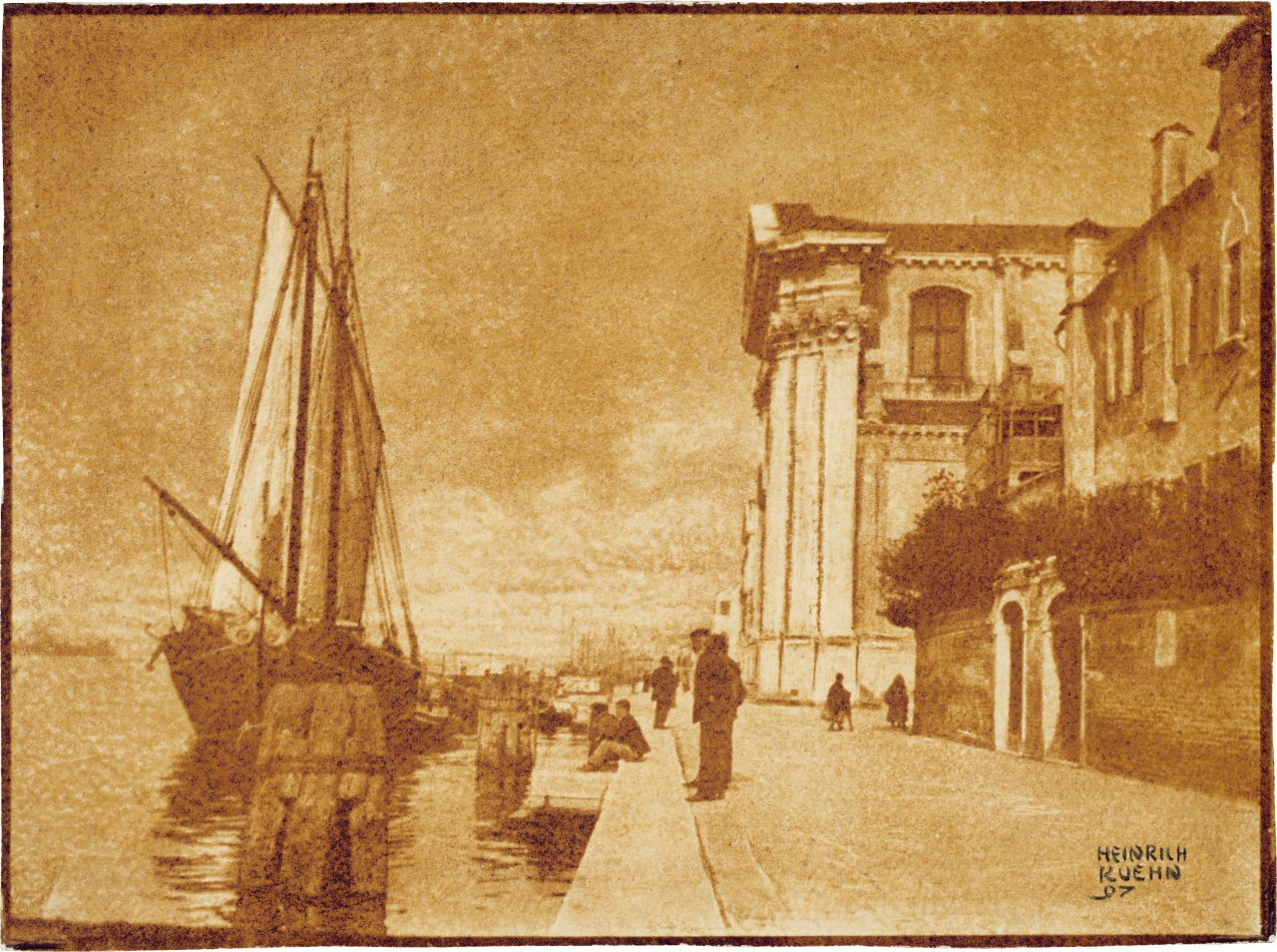 Auf diesem Bild ist das folgende Kunstwerk zu sehen: Heinrich Kühn. Venedig. 1897.