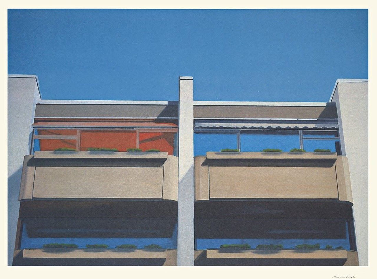 Auf diesem Bild ist das folgende Kunstwerk zu sehen: Eberhard Havekost. „4 Kabinen“. 2000.