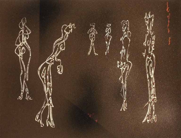 Auf diesem Bild ist das folgende Kunstwerk zu sehen: André Masson. „Feminaire de la Rue St. Denis“. 1955.