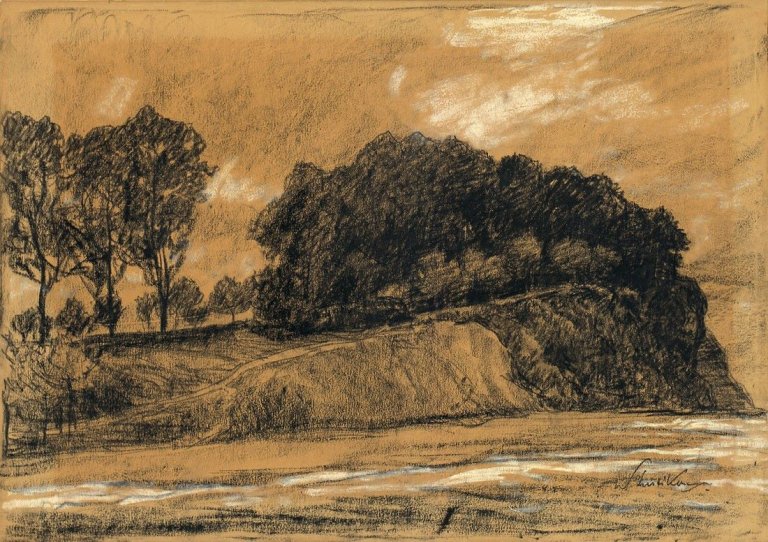 Auf diesem Bild ist das folgende Kunstwerk zu sehen: Walter Leistikow. „Abhang“.