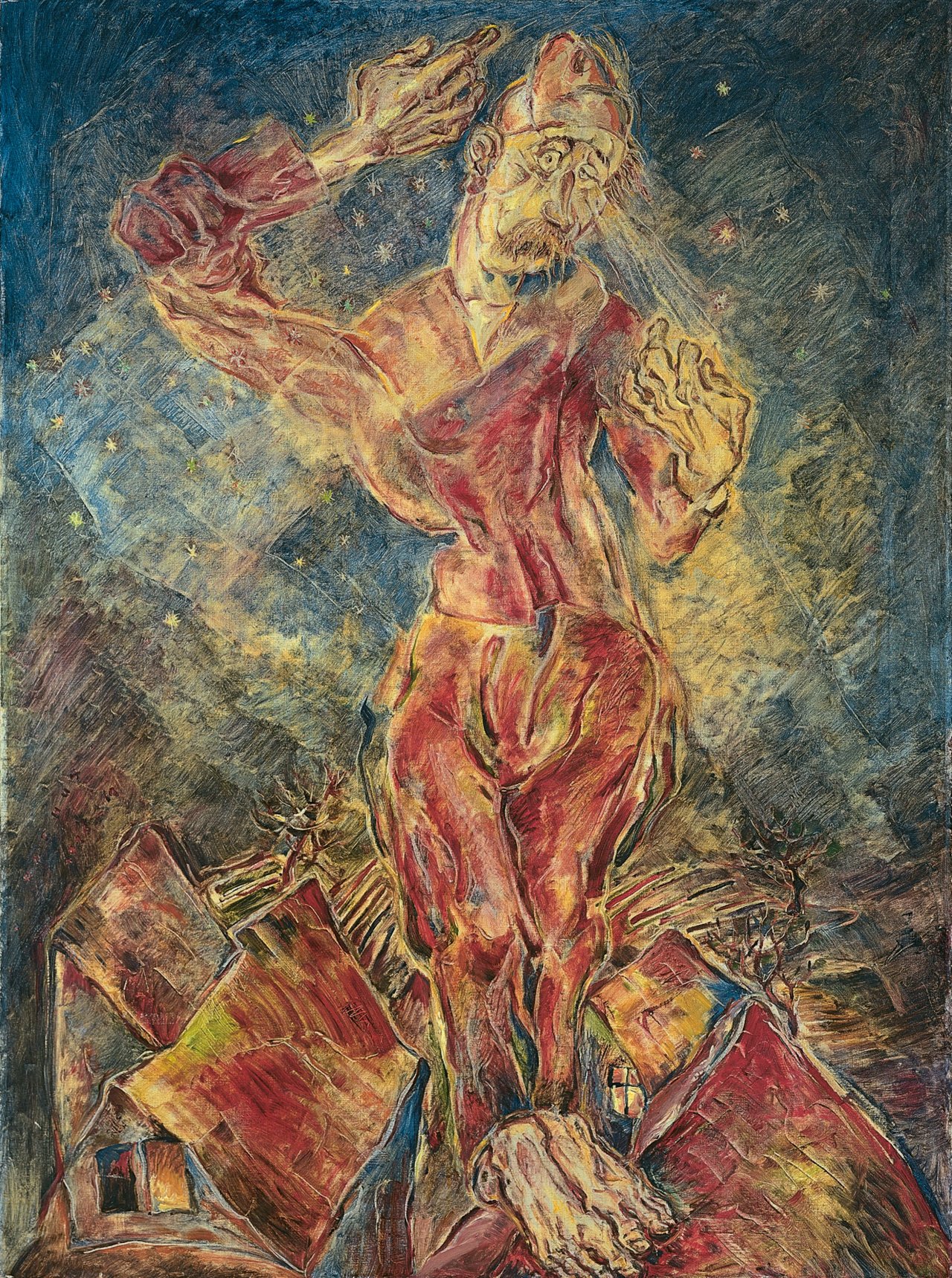 Auf diesem Bild ist das folgende Kunstwerk zu sehen: Rochus Gliese. Sternenpflücker. Um 1917.
