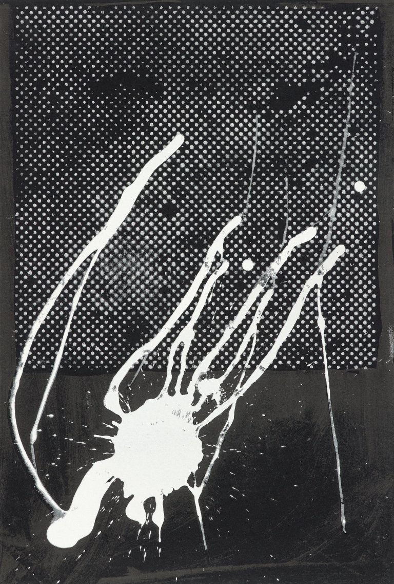 Auf diesem Bild ist das folgende Kunstwerk zu sehen: Sigmar Polke. „Ohne Titel (Griffelkunst 1989)“. 1989.