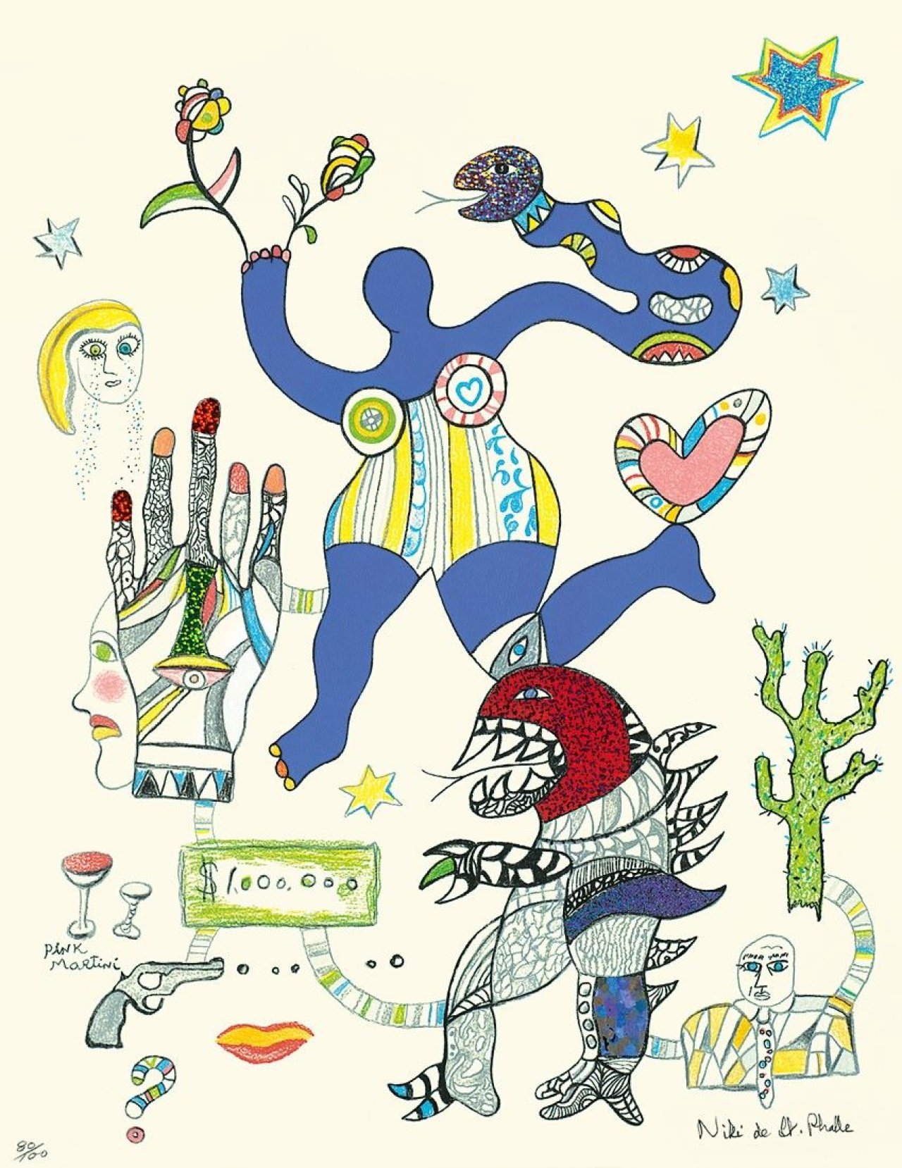 Auf diesem Bild ist das folgende Kunstwerk zu sehen: Niki de Saint Phalle. Ohne Titel.